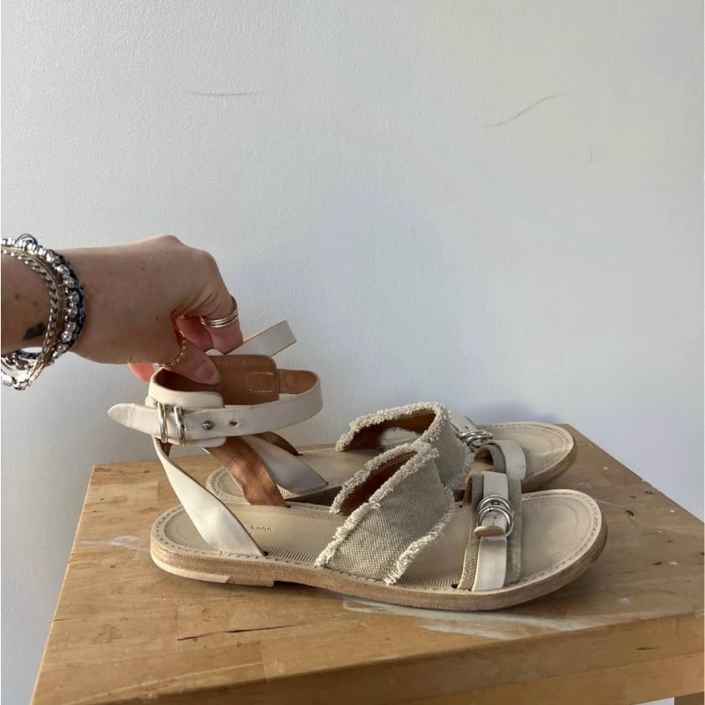 Rag & Bone Cream and Tan Sandals